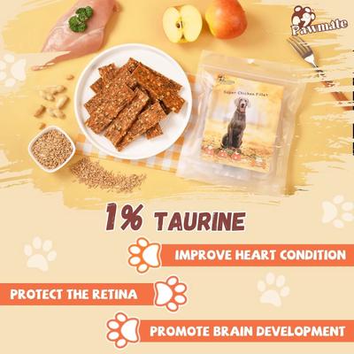 Show full view: Pawmate Chicken Apple Jerky Dog Treats, 11-oz bag, 12 count slide 5 of 9