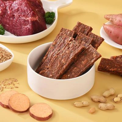 Show full view: Pawmate Beef Sweet Potato Jerky Dog Treats, 11-oz bag, 12 count slide 8 of 9