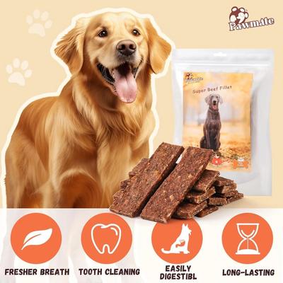 Show full view: Pawmate Beef Sweet Potato Jerky Dog Treats, 11-oz bag, 12 count slide 5 of 9