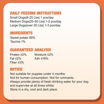 Show full view: Pawmate Sweet Potato Dog Chews, 30 count slide 3 of 9