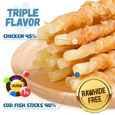 Show full view: Pawmate Chicken & Cod Sticks Dog Chews, 11-oz bag slide 4 of 9