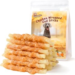 Pawmate Chicken & Cod Sticks Dog Chews, 11-oz bag
