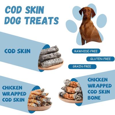 Show full view: Pawmate Chicken Wrapped Cod Fish Skin Stick Dog Chews, 11-oz bag slide 8 of 9