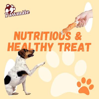 Show full view: Pawmate Chicken Jerky & Sweet Potato Rawhide Dog Chews, 11-oz bag, 6 count slide 10 of 10