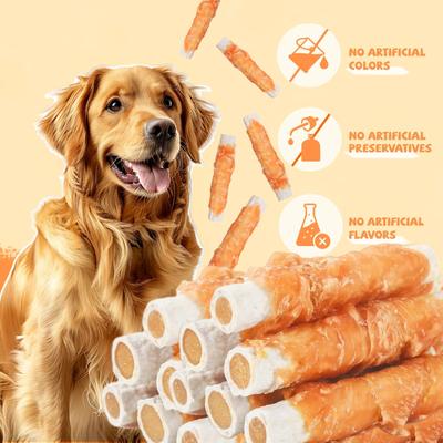 Show full view: Pawmate Chicken Jerky & Sweet Potato Rawhide Dog Chews, 11-oz bag, 6 count slide 5 of 10