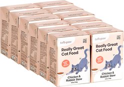 tuft & paw Free Range Chicken & Rabbit Stew Wet Cat Food, 5.5-oz can, case of 12