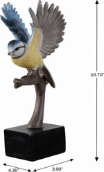 Hi-Line Gift 10.7-in Blue Tit On Branch Lifelike Resin Indoor Tabletop Decor slide 2 of 9