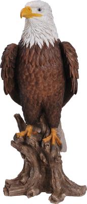 Show full view: Hi-Line Gift 26.8-in Bald Eagle On Stump Statue Outdoor Decor slide 4 of 6