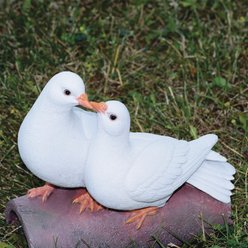Hi-Line Gift 8.5-in Two Doves On A Log Statue Outdoor Decor