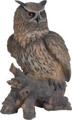 Hi-Line Gift 23.5-in Eagle Owl On Stump Statue Outdoor Decor slide 2 of 6