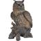 Show in main carousel: Hi-Line Gift 23.5-in Eagle Owl On Stump Statue Outdoor Decor slide 3 of 6