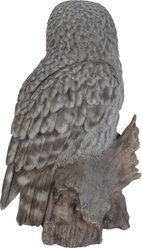 Hi-Line Gift 20.5-in Grey Owl On Stump Statue Outdoor Decor slide 2 of 8