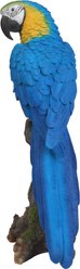 Hi-Line Gift 15.24-in Blue & Yellow Parrot On Branch Statue Outdoor Decor slide 2 of 9