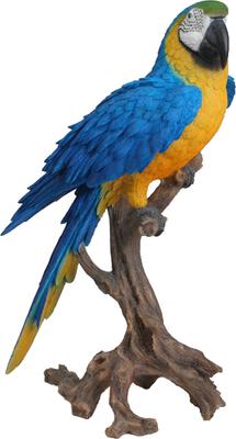 Show full view: Hi-Line Gift 28.25-in Blue & Yellow Macaw Statue Outdoor Decor slide 3 of 6