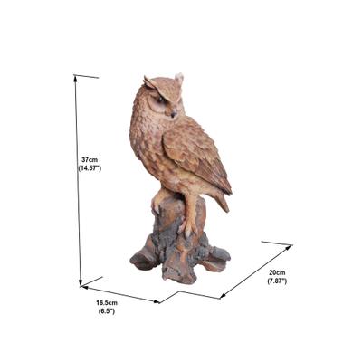 Show full view: Hi-Line Gift 14.5-in Great Horned Owl On Stump Outdoor Decor slide 6 of 7