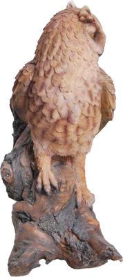 Show full view: Hi-Line Gift 14.5-in Great Horned Owl On Stump Outdoor Decor slide 3 of 7