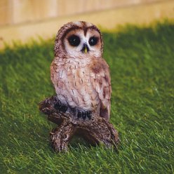 Hi-Line Gift 6.75-in Tawny Owl On Stump Outdoor Decor slide 2 of 7