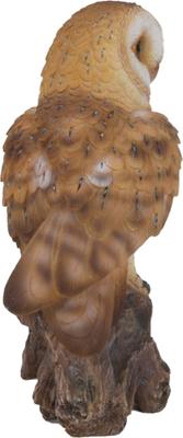 Show full view: Hi-Line Gift 7.25-in Barn Owl On Stump Outdoor Decor slide 3 of 7