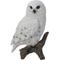 Show in main carousel: Hi-Line Gift 6.75-in Snowy Owl On Stump Outdoor Decor slide 2 of 7