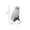 Show in main carousel: Hi-Line Gift 6.75-in Snowy Owl On Stump Outdoor Decor slide 7 of 7