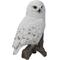 Show in main carousel: Hi-Line Gift 6.75-in Snowy Owl On Stump Outdoor Decor slide 3 of 7