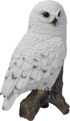 Show full view: Hi-Line Gift 6.75-in Snowy Owl On Stump Outdoor Decor slide 3 of 7