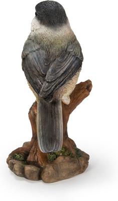 Show full view: Hi-Line Gift 5.43-in Chickadee Peeking On Stump Garden Statue Outdoor Decor slide 4 of 7