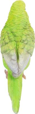 Show full view: Hi-Line Gift 5.24-in Green Budgerigar with Iron Foot Statue Outdoor Decor slide 4 of 8