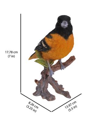Show full view: Hi-Line Gift 7-in Oriole On Branch Statue Outdoor Decor slide 8 of 8