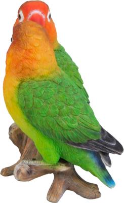 Show full view: Hi-Line Gift 5.25-in Lovebird Parrots On Branch Outdoor Decor slide 5 of 6
