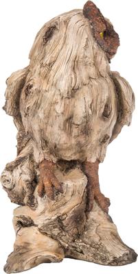 Show full view: Hi-Line Gift 13.7-in Driftwood Eagle Owl On Stump Statue Outdoor Decor slide 3 of 9