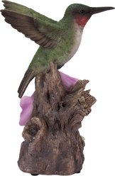 Hi-Line Gift 5.91-in Motion Activated Singing Hummingbird On Foxglove Outdoor Decor slide 2 of 8
