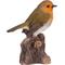 Show in main carousel: Hi-Line Gift 5.31-in Motion Activated Singing Robin On Stump Outdoor Decor slide 5 of 9