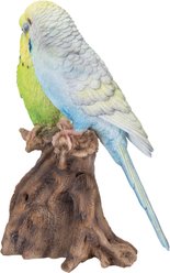 Hi-Line Gift 6.97-in Motion Activated Singing Couple Budgerigar On Stump Outdoor Decor slide 2 of 7