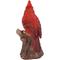 Show in main carousel: Hi-Line Gift 6.69-in Motion Activated Singing Cardinal Standing On Stump Outdoor Decor slide 4 of 8