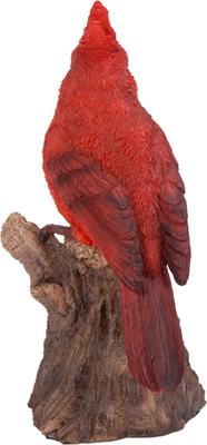 Show full view: Hi-Line Gift 6.69-in Motion Activated Singing Cardinal Standing On Stump Outdoor Decor slide 4 of 8