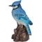Show in main carousel: Hi-Line Gift 6.5-in Motion Activated Singing Blue Jay Standing On Stump Outdoor Decor slide 4 of 9