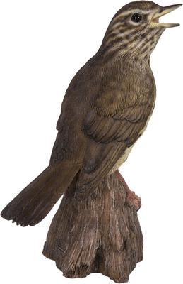 Show full view: Hi-Line Gift 7.68-in Songbird Standing On Stump with Sound Motion Sensor Outdoor Decor slide 4 of 7