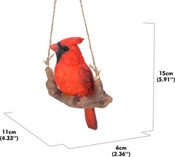 Hi-Line Gift 5.91-in Hanging Cardinal On A Branch Outdoor Decor slide 2 of 8