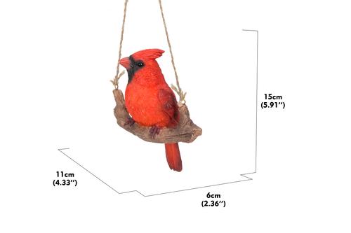 Show full view: Hi-Line Gift 5.91-in Hanging Cardinal On A Branch Outdoor Decor slide 8 of 9