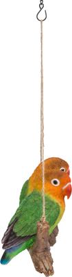 Show full view: Hi-Line Gift 5.04-in Hanging Parrots Lovebirds On A Branch Outdoor Decor slide 5 of 8