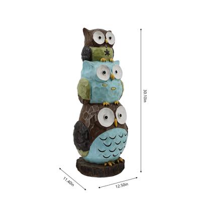 Show full view: Hi-Line Gift 30.1-in Stacked Owls Outdoor Decor slide 8 of 9