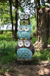 Hi-Line Gift 30.1-in Stacked Owls Outdoor Decor