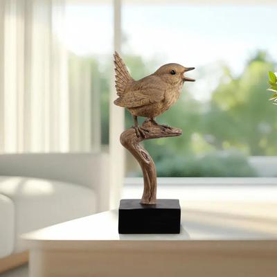 Show full view: Hi-Line Gift 8.4-in Sing Bird On Branch Lifelike Resin Bird Indoor Tabletop Décor slide 9 of 9