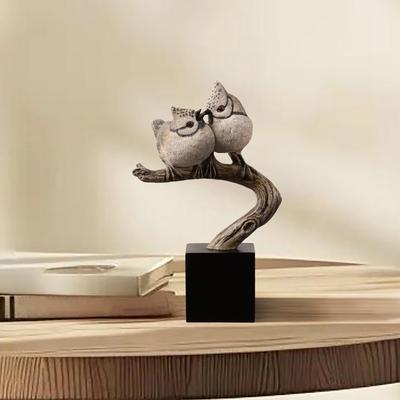 Show full view: Hi-Line Gift 9.8-in Couple Crested Tit On Branch Lifelike Bird Resin Indoor Tabletop Décor slide 9 of 9