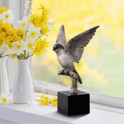 Hi-Line Gift 11.2-in Swallow On Branch Lifelike Bird Resin Indoor Tabletop Decor