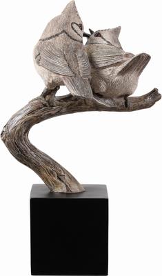 Show full view: Hi-Line Gift 9.8-in Couple Crested Tit On Branch Lifelike Bird Resin Indoor Tabletop Décor slide 5 of 9