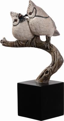 Show full view: Hi-Line Gift 9.8-in Couple Crested Tit On Branch Lifelike Bird Resin Indoor Tabletop Décor slide 6 of 9