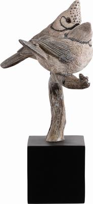 Show full view: Hi-Line Gift 9.8-in Couple Crested Tit On Branch Lifelike Bird Resin Indoor Tabletop Décor slide 4 of 9