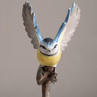Show full view: Hi-Line Gift 10.7-in Blue Tit On Branch Lifelike Resin Indoor Tabletop Decor slide 9 of 9